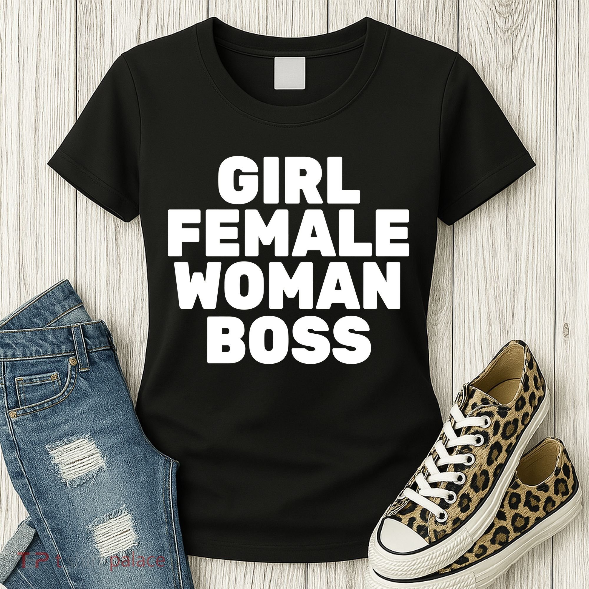 Girl Female Woman Boss Women's T-Shirt