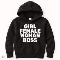 Girl Female Woman Boss Kids Hoodie thumb 0