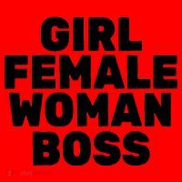 Girl Female Woman Boss Santa Hat thumb 1