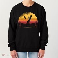 Girl Fishing Sunset Women's Sweatshirt thumb 0