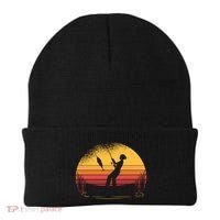 Girl Fishing Sunset Beanie thumb 0