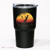 Girl Fishing Sunset Tumbler thumb 0