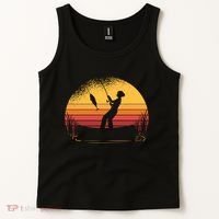 Girl Fishing Sunset Tank Top thumb 2