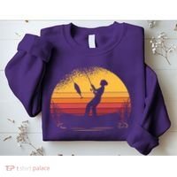 Girl Fishing Sunset Sweatshirt thumb 2