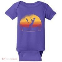 Girl Fishing Sunset Baby Bodysuit thumb 0