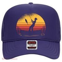 Girl Fishing Sunset Hat thumb 0