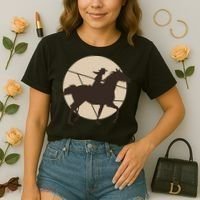 Girl Horse Rider Comfort Colors Boxy T-Shirt thumb 2