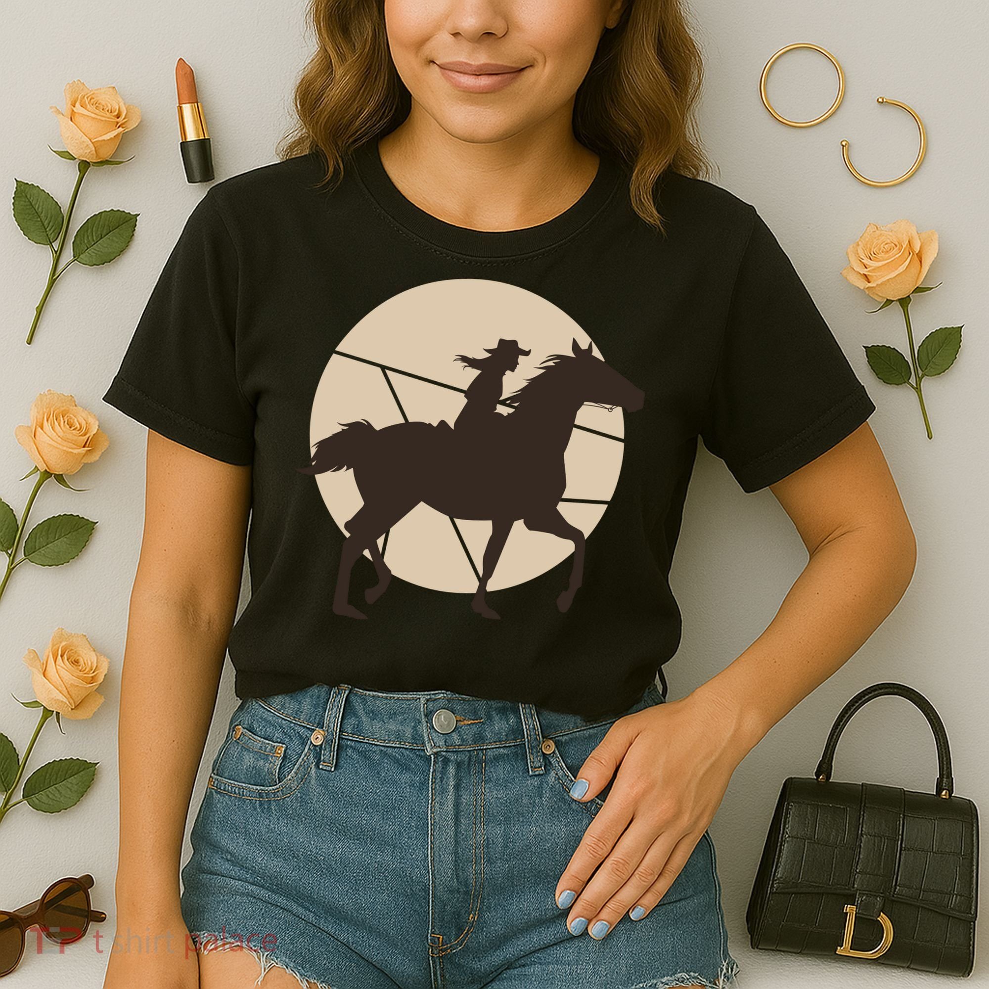 Girl Horse Rider Comfort Colors Boxy T-Shirt