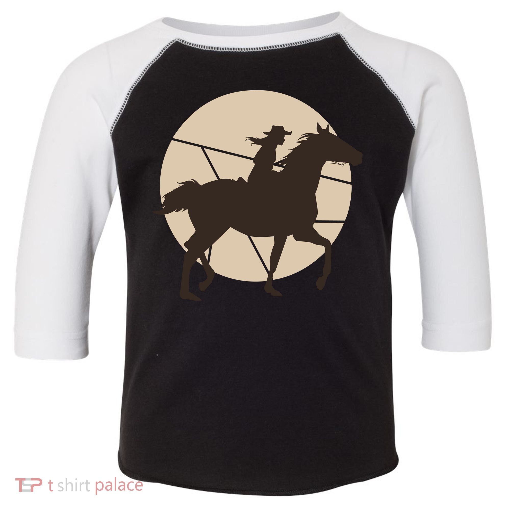 Girl Horse Rider Toddler Fine Jersey T-Shirt