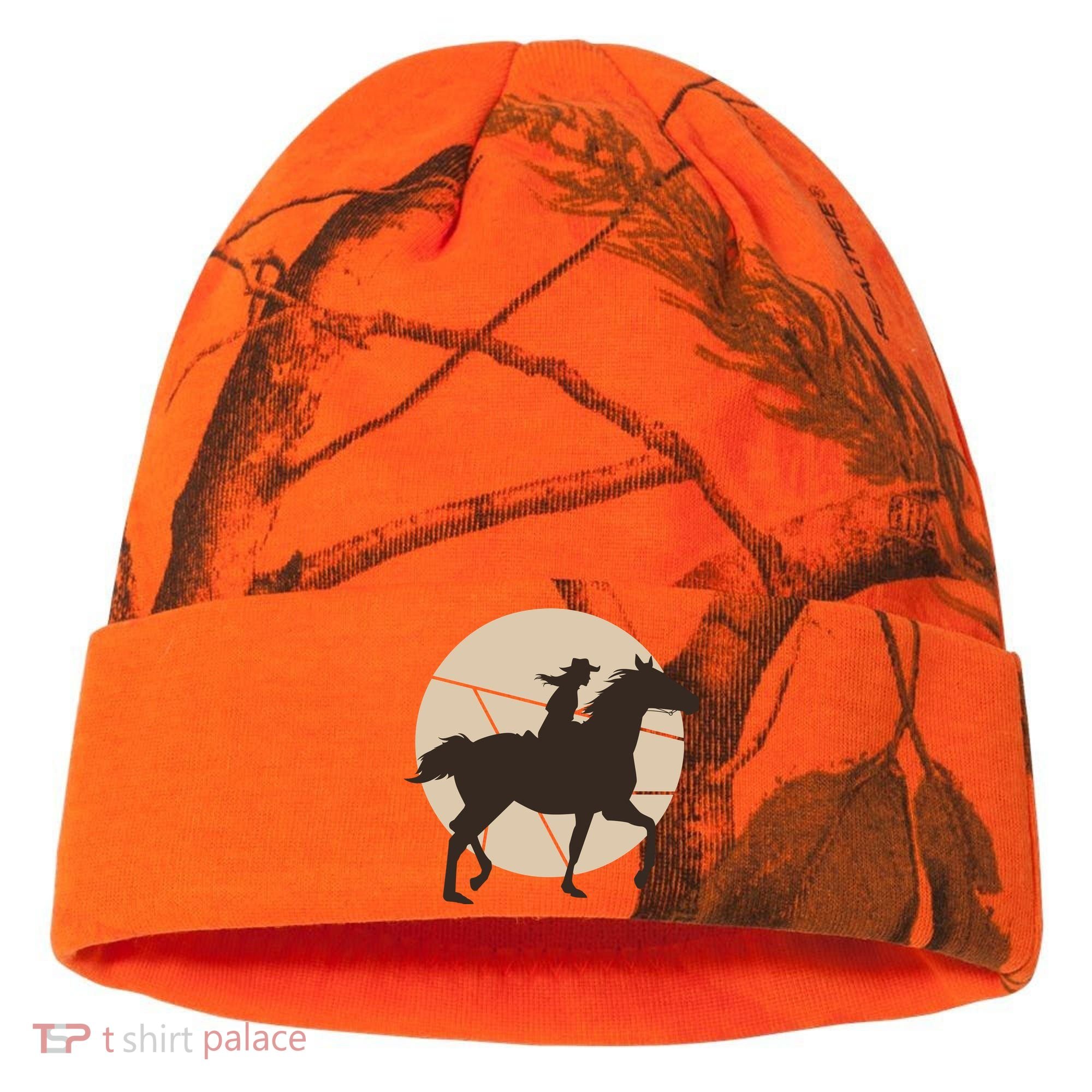 Girl Horse Rider Kati Licensed 12" Camo Cuffed Beanie