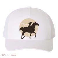 Girl Horse Rider Yupoong Adult 5-Panel Trucker Hat thumb 0