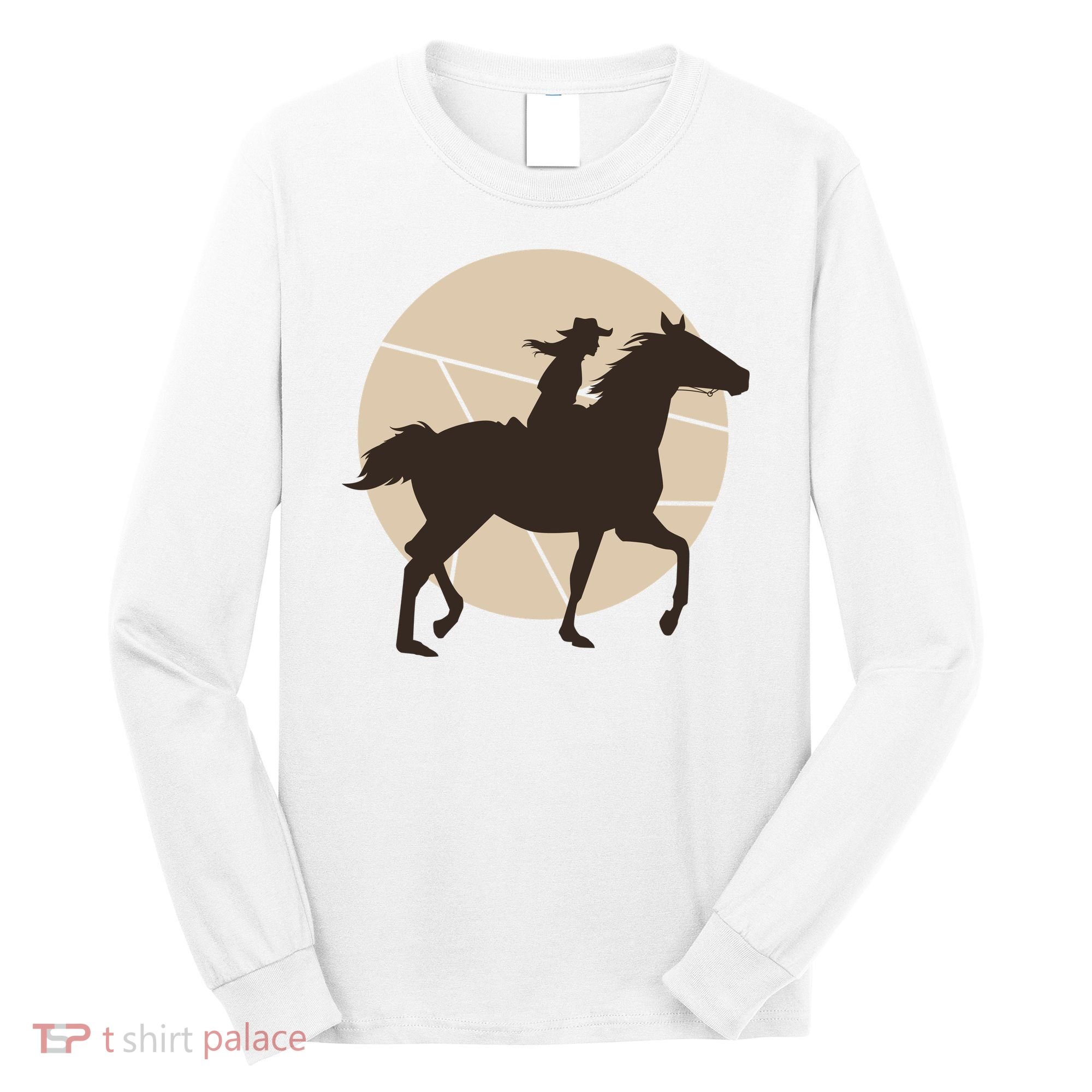 Girl Horse Rider Long Sleeve Shirt