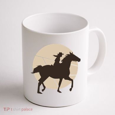 Girl Horse Rider Coffee Mug back