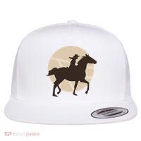 Girl Horse Rider Flat Bill Trucker Hat thumb 0