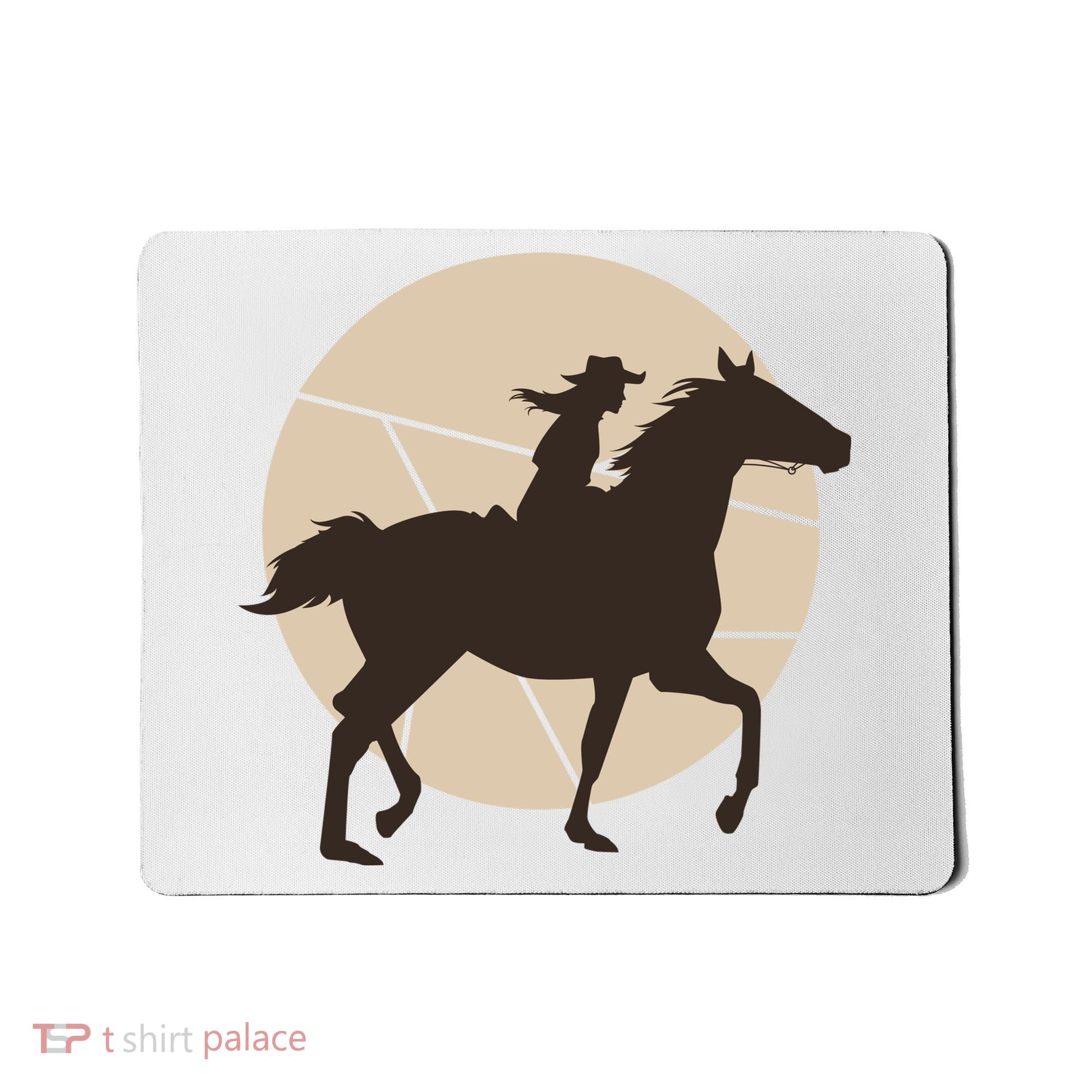 Girl Horse Rider Mousepad