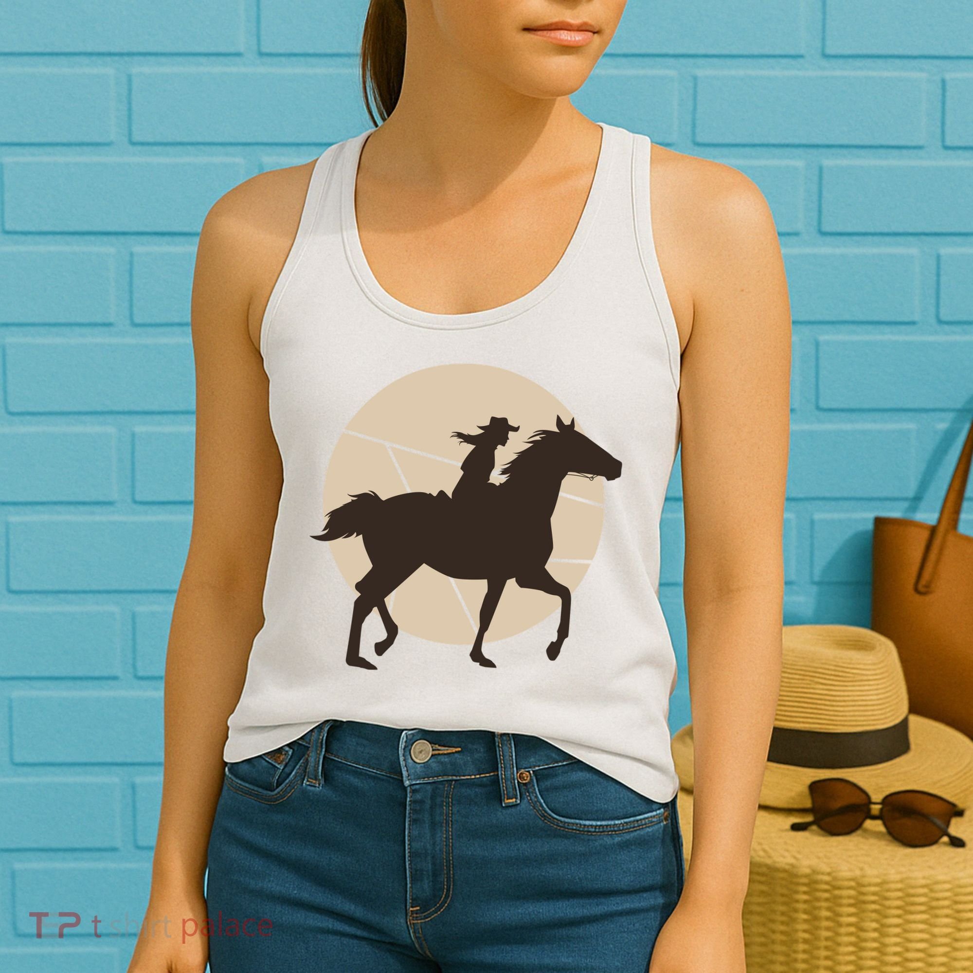 Girl Horse Rider Women's Tank Top