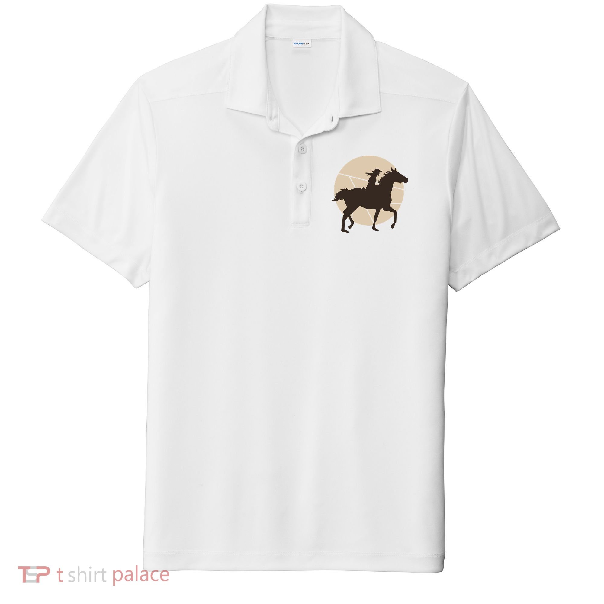Girl Horse Rider Sport-Tek Posi-UV Pro Polo