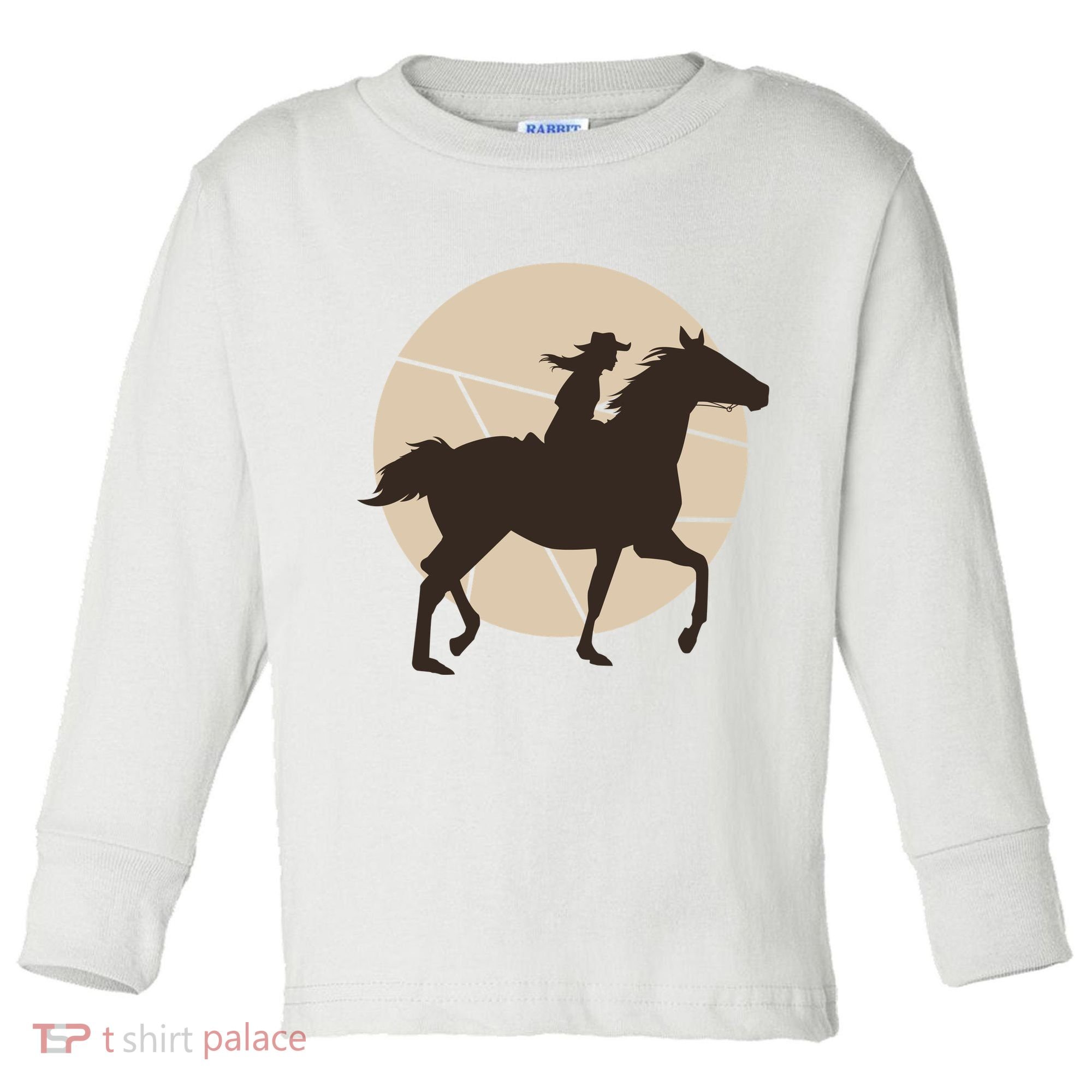Girl Horse Rider Toddler Long Sleeve Shirt