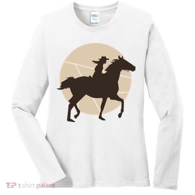 Girl Horse Rider Women's Long Sleeve Shirt