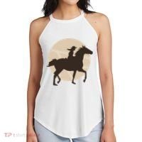 Girl Horse Rider Women's Perfect Tri Rocker Tank thumb 2