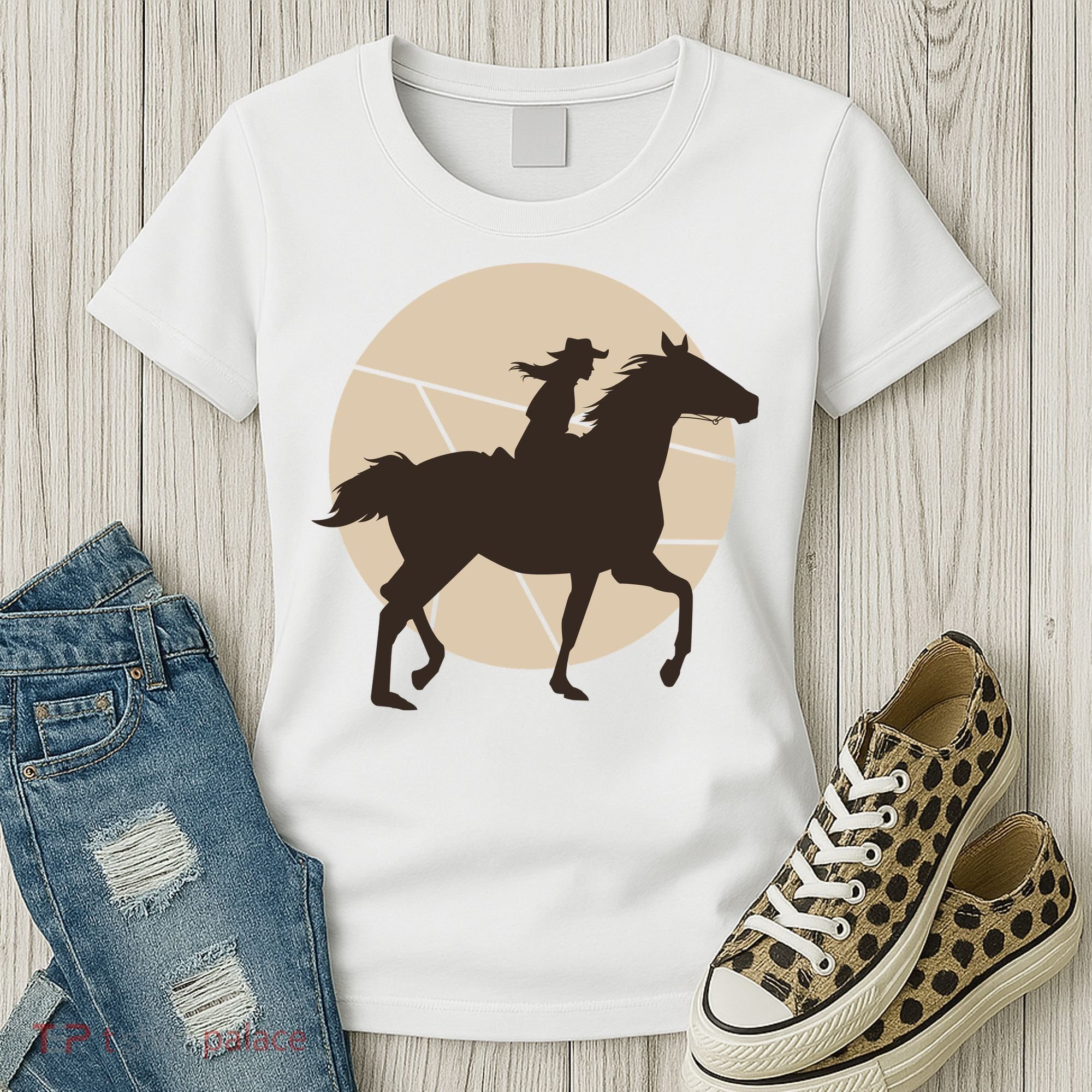 Girl Horse Rider Women's T-Shirt