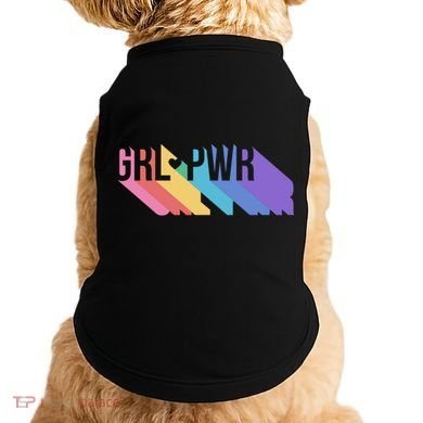 Girl Power Colorful Doggie Tank