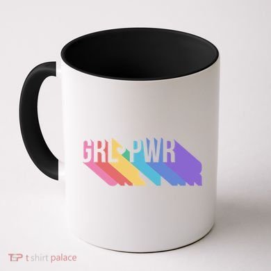 Girl Power Colorful Coffee Mug