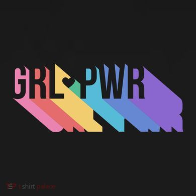 Girl Power Colorful Tie-Dye T-Shirt