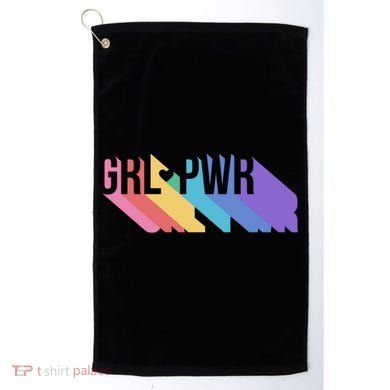 Girl Power Colorful Golf Towel