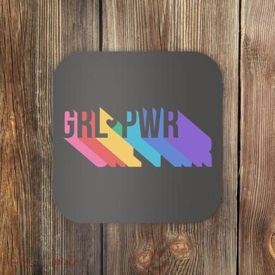Girl Power Colorful Coaster