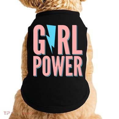 Girl Power Lightning Bolt Doggie Tank