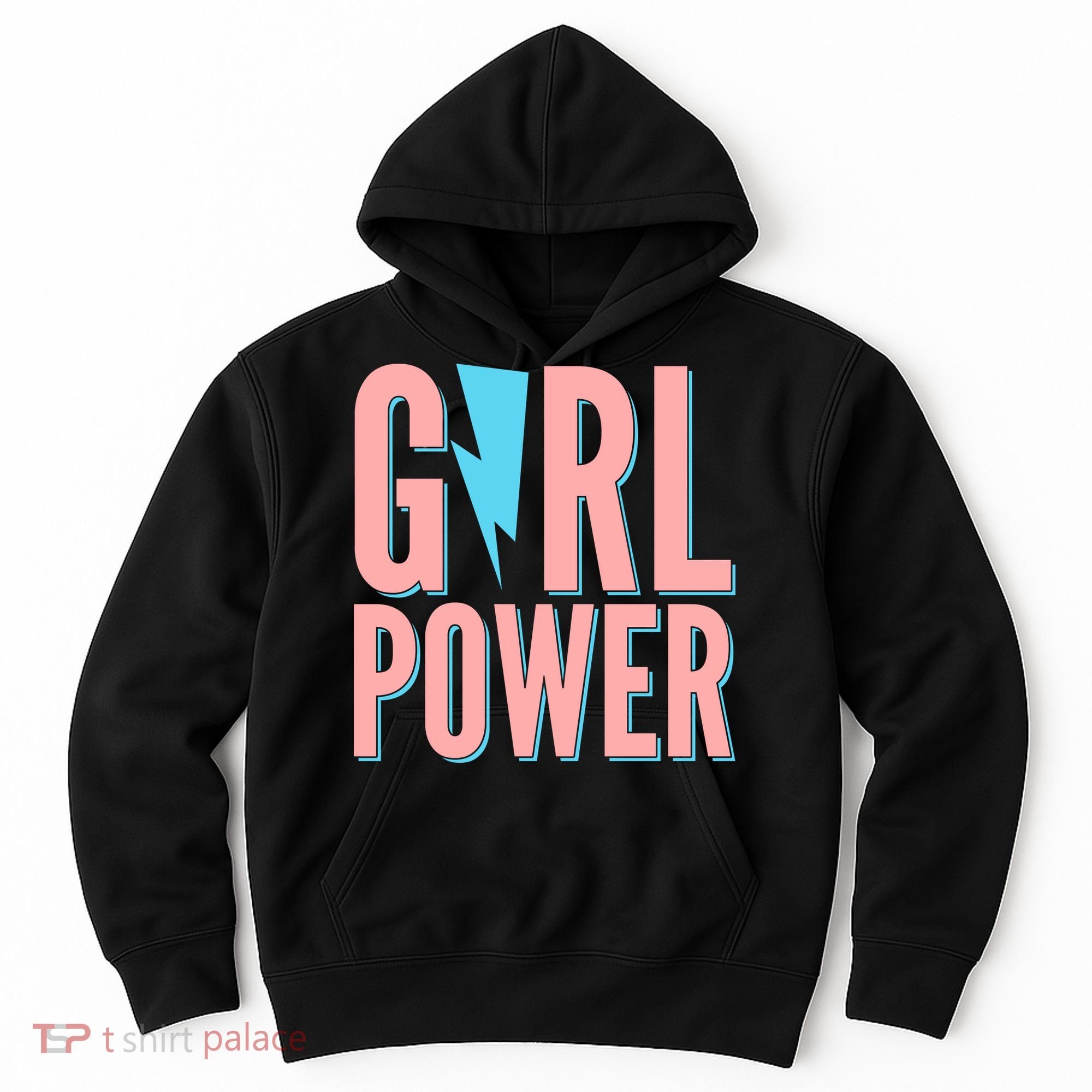 Girl Power Lightning Bolt Hoodie