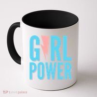 Girl Power Lightning Bolt Coffee Mug thumb 0
