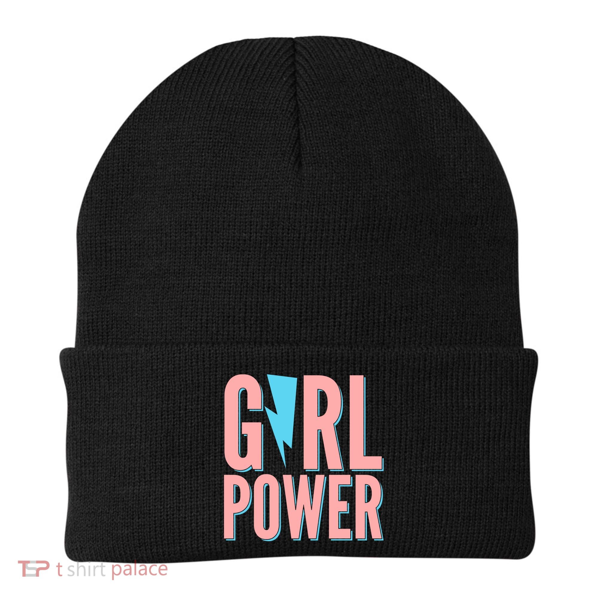 Girl Power Lightning Bolt Beanie