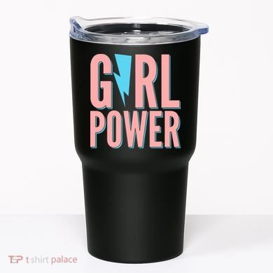Girl Power Lightning Bolt Tumbler