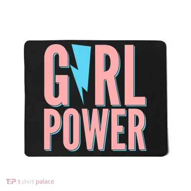 Girl Power Lightning Bolt Mousepad