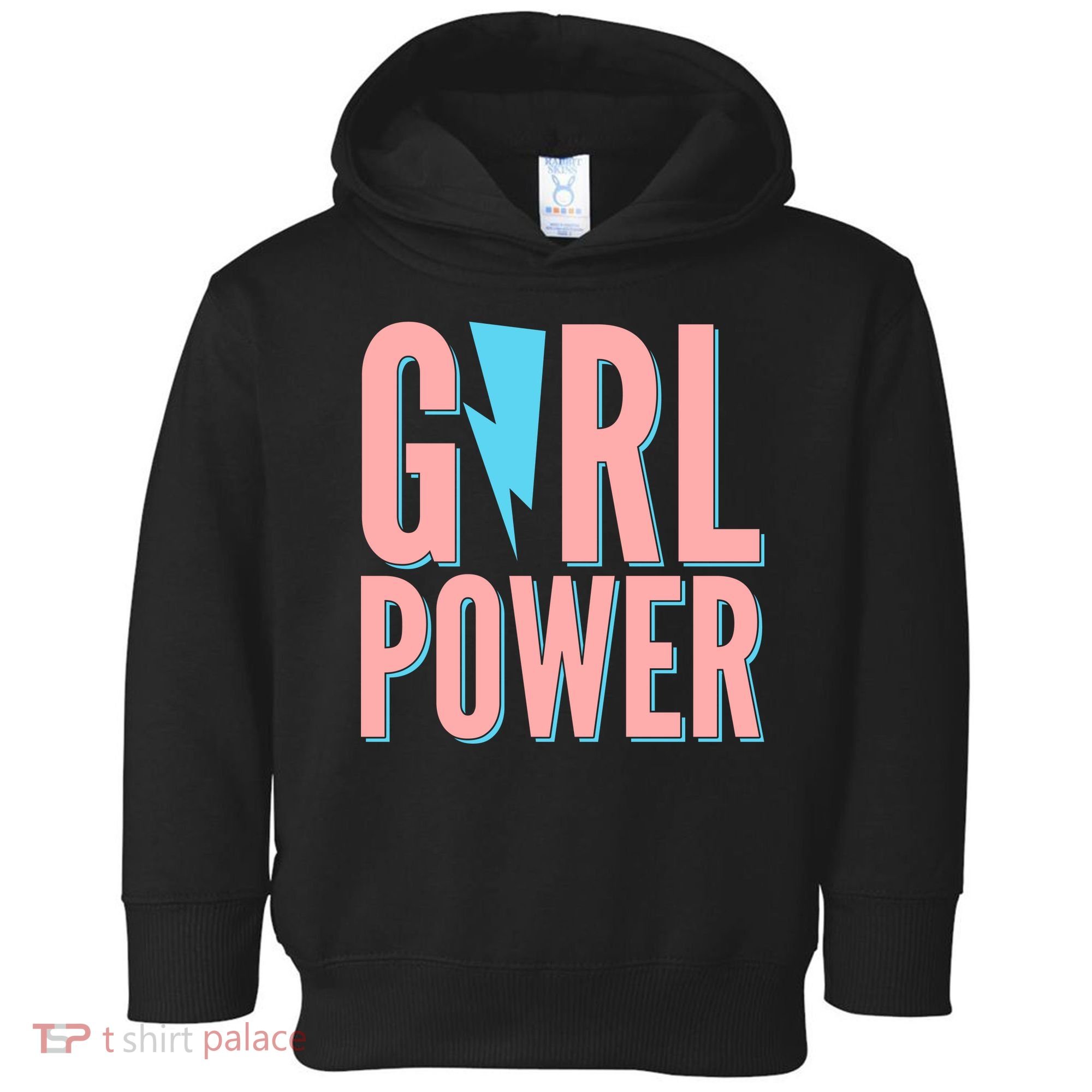 Girl Power Lightning Bolt Toddler Hoodie