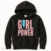 Girl Power Lightning Bolt Kids Hoodie thumb 0