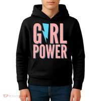Girl Power Lightning Bolt Kids Hoodie thumb 4