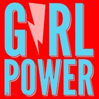 Girl Power Lightning Bolt Santa Hat thumb 1
