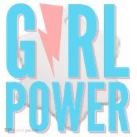 Girl Power Lightning Bolt Ceramic Ornament thumb 2