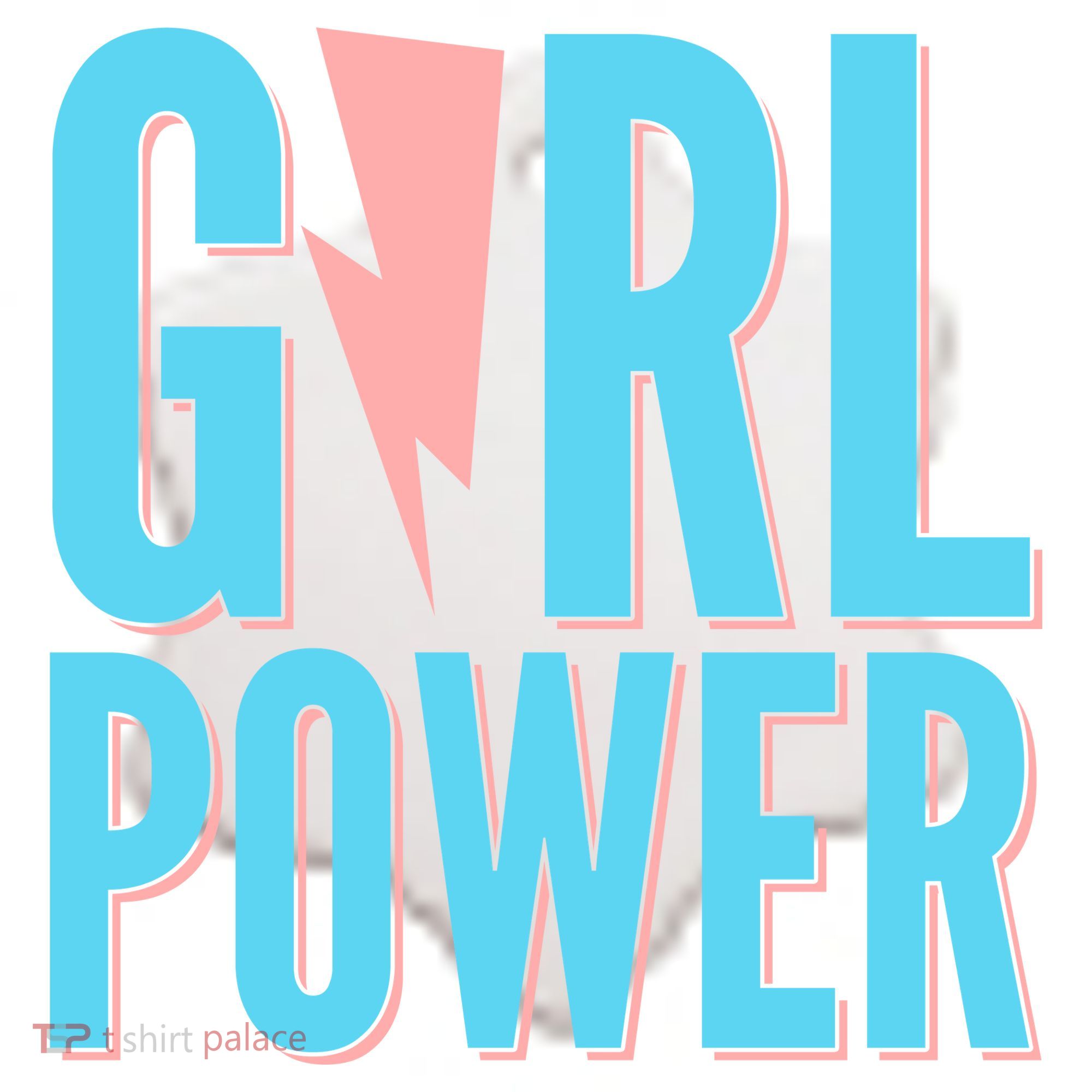 Girl Power Lightning Bolt Ceramic Ornament