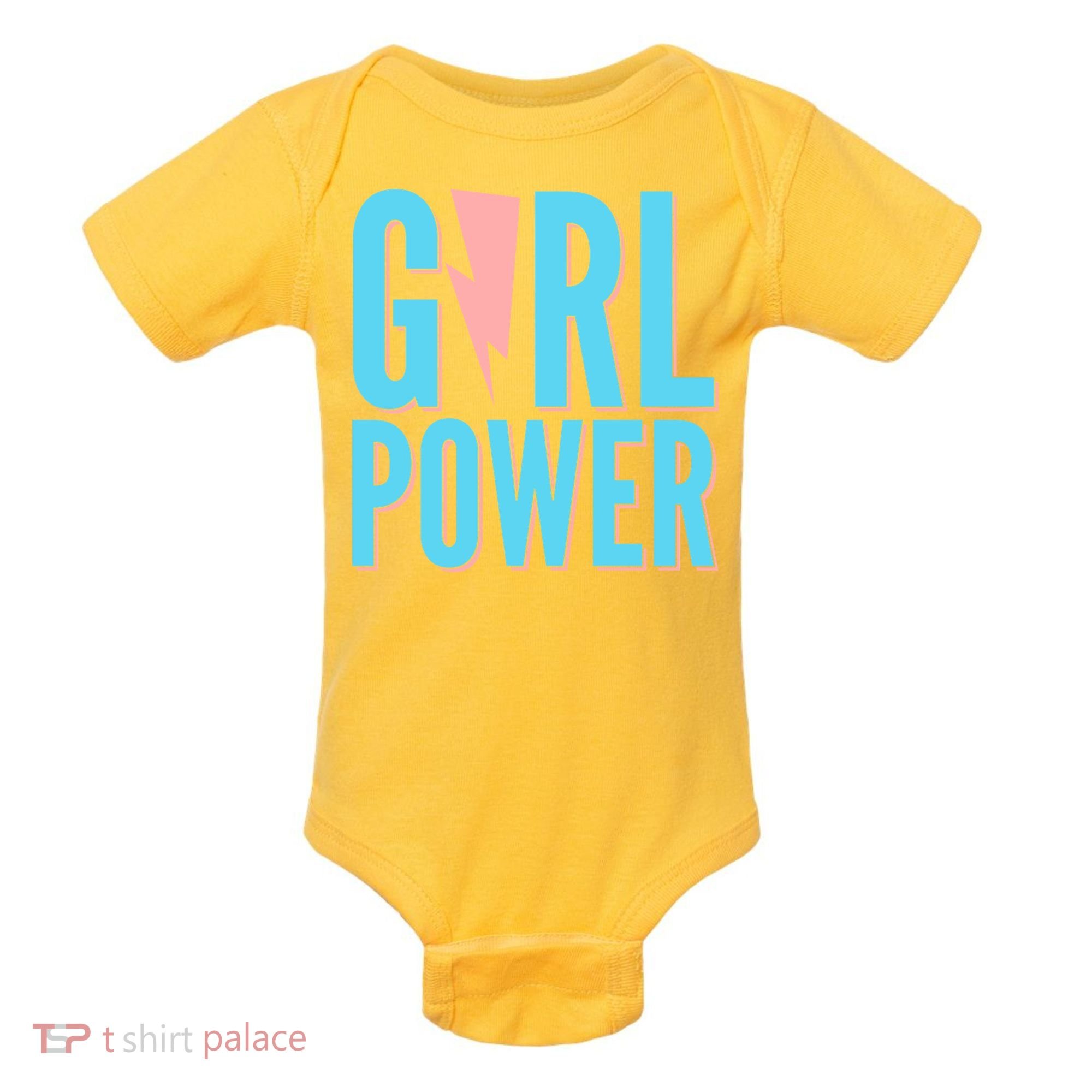 Girl Power Lightning Bolt Baby Bodysuit