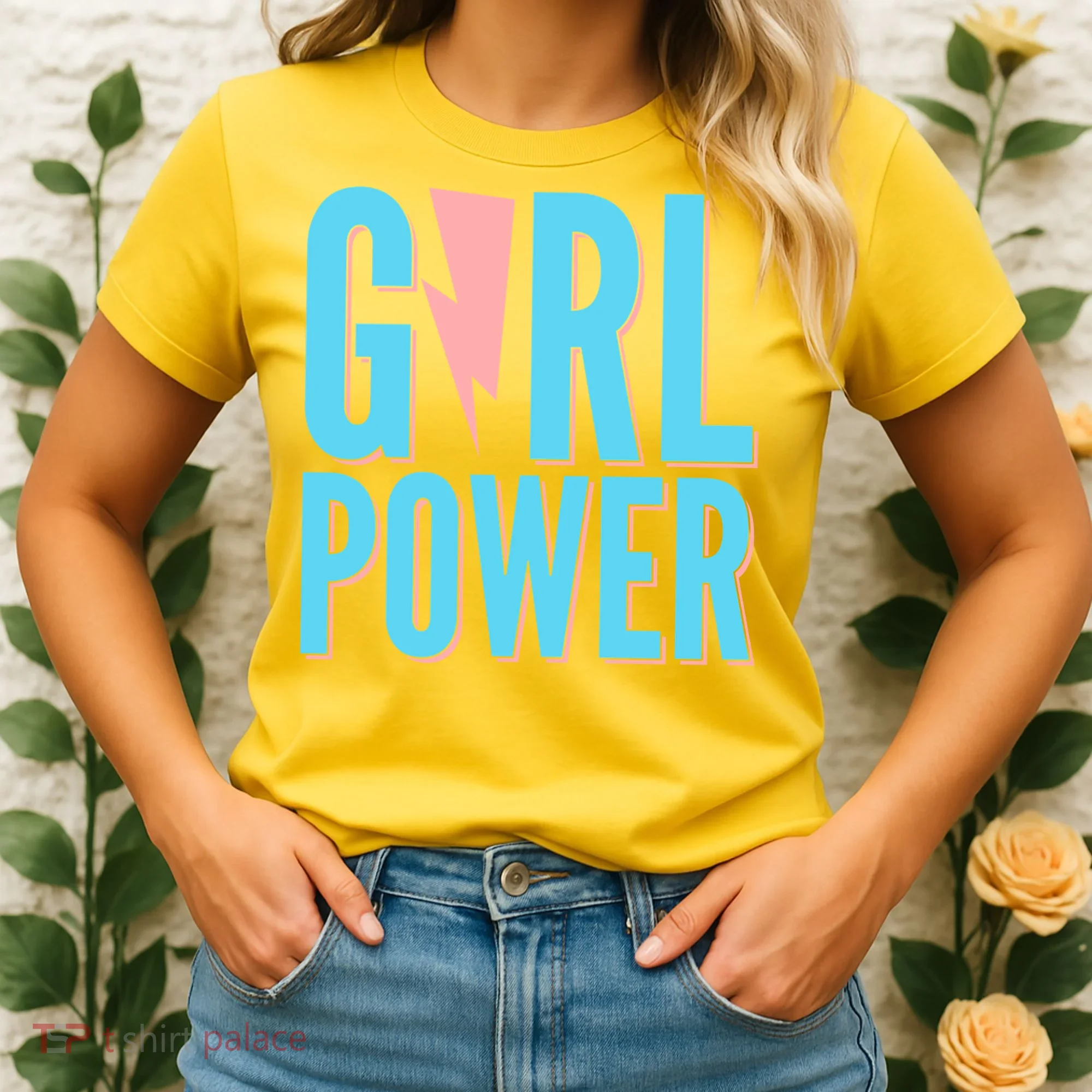 Girl Power Lightning Bolt Women's T-Shirt