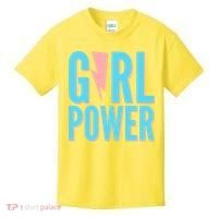 Girl Power Lightning Bolt Kids T-Shirt thumb 0