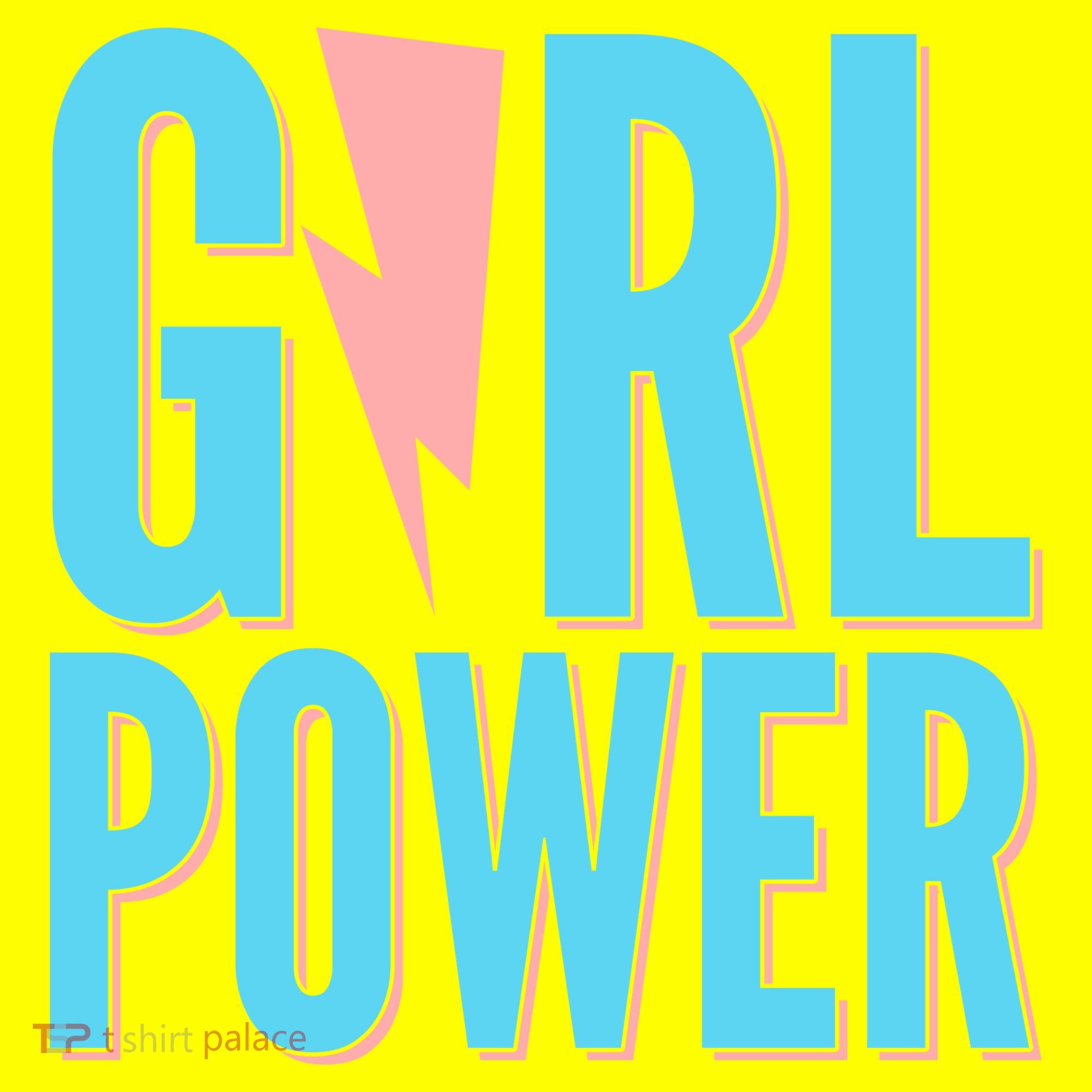 Girl Power Lightning Bolt Kids T-Shirt