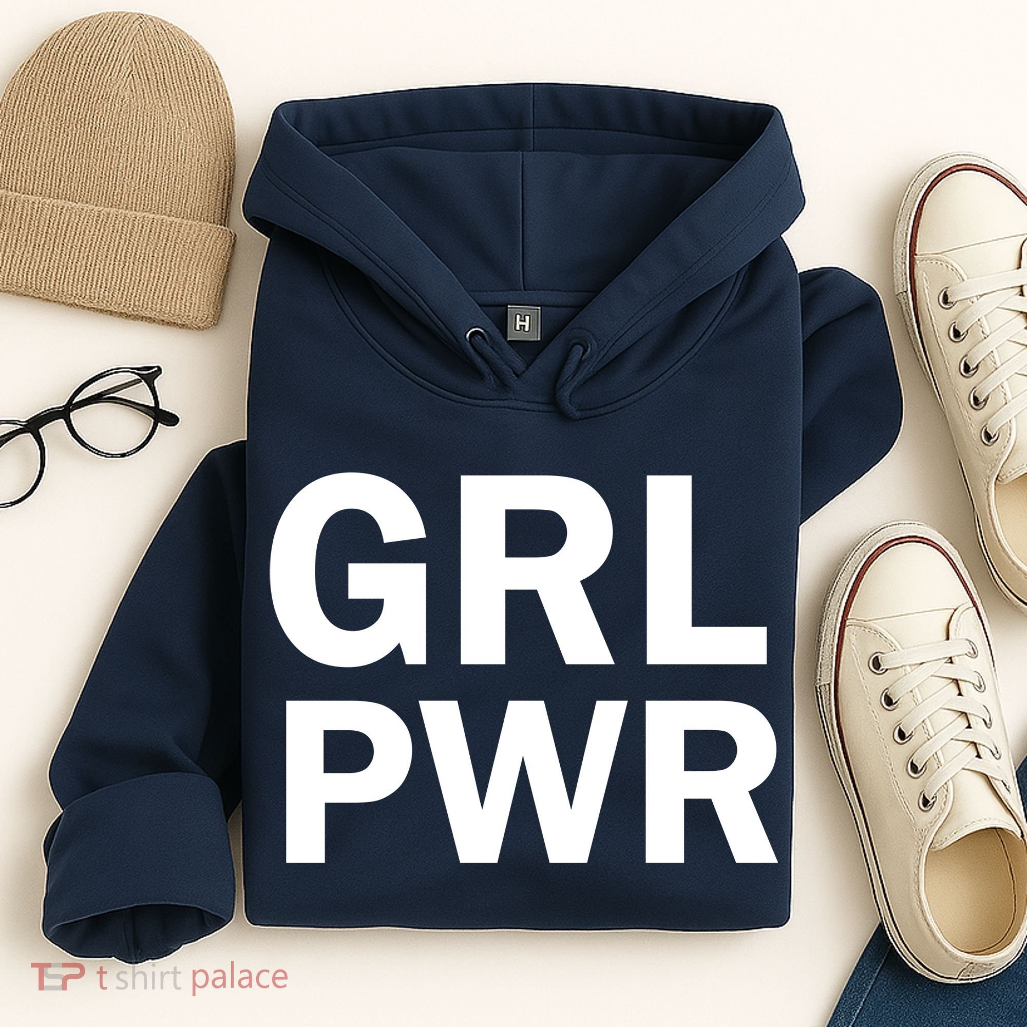 Girl Power Logo Hoodie