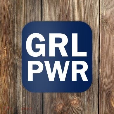 Girl Power Logo Coaster