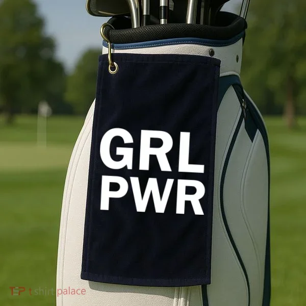 Girl Power Logo Golf Towel