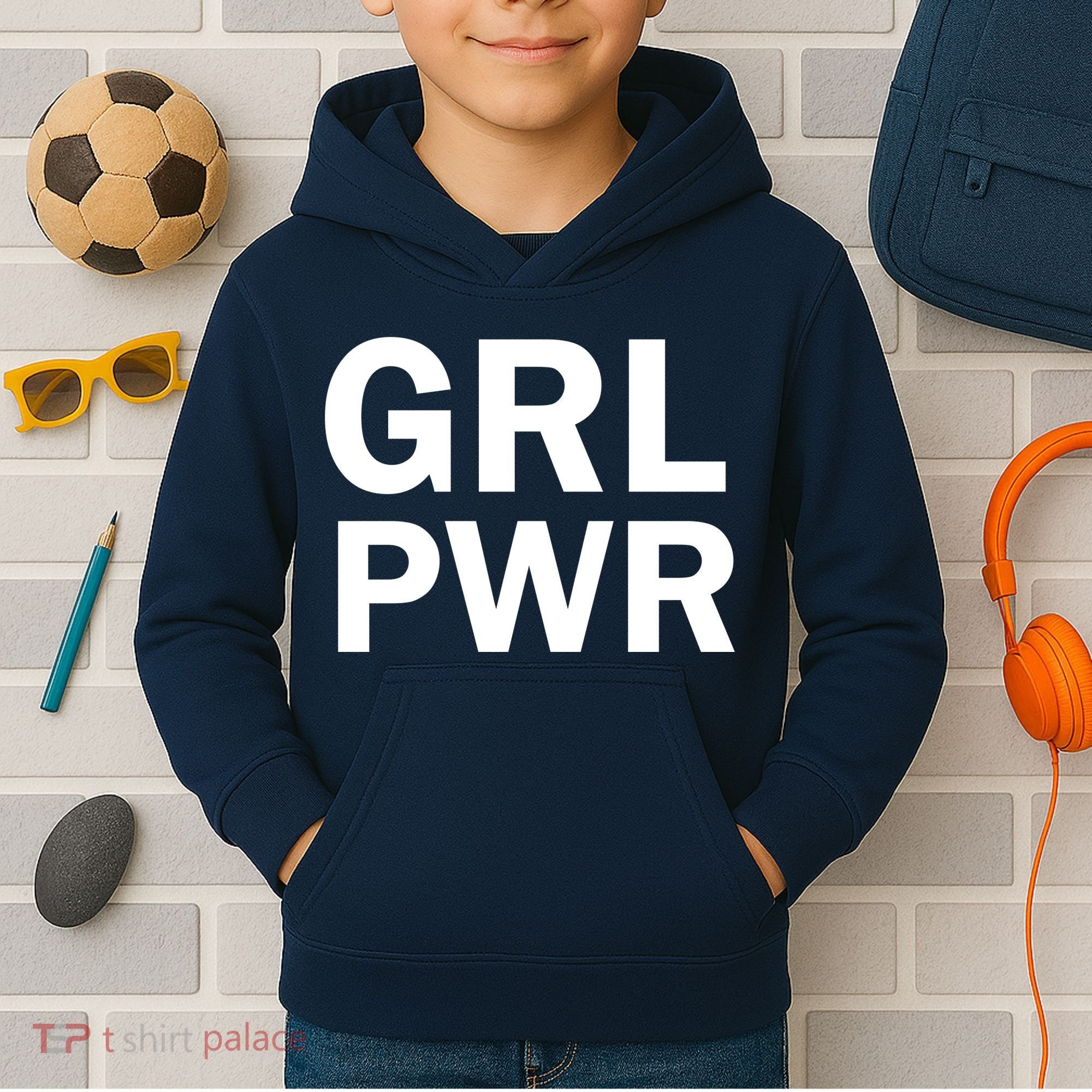 Girl Power Logo Kids Hoodie